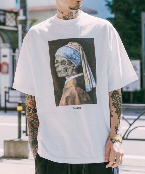 Subciety(サブサエティ)の「SWAPE tee(Tシャツ/カットソー・メンズ・ホワイト/ブラック・SMALL/MEDIUM/LARGE/X-LARGE/XX-LARGE)」の2枚目の写真