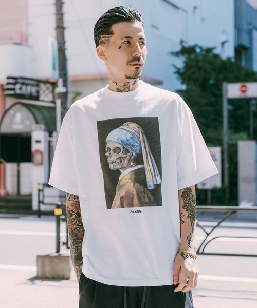 Subciety(サブサエティ)の「SWAPE tee(Tシャツ/カットソー・メンズ・ホワイト/ブラック・SMALL/MEDIUM/LARGE/X-LARGE/XX-LARGE)」の4枚目の写真
