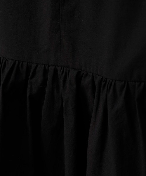 NAUL（ナウル）の「シアーノースリーブブラウス　/　シャツ　フリル　フリルブラウス　シアーシャツ　ウォッシャブル　コットン　フレンチスリーブ　春服　夏服　きれいめ　カジュアル　レディース　イエロー　レモン　黄色　ブラック　黒　アウトドア　キャンプ　フェス　デート（シャツ/ブラウス・レディース・イエロー/ブラック/オフホワイト・FREE）」の13枚目の写真