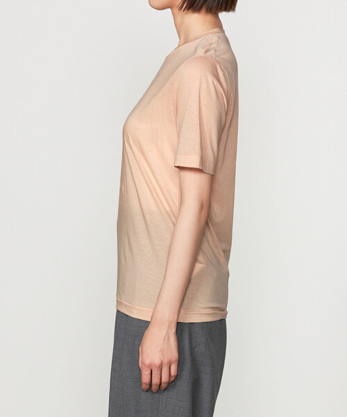 unfil | 〈別注〉コットンジャージー シアー半袖Tシャツ WOMEN