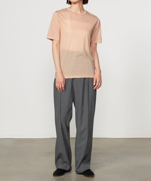tシャツ unfil | 「別注」コットンジャージー シアー半袖Tシャツ WOMEN レディース unfil（アンフィル）の「unfil | 〈別注〉コットンジャージー
