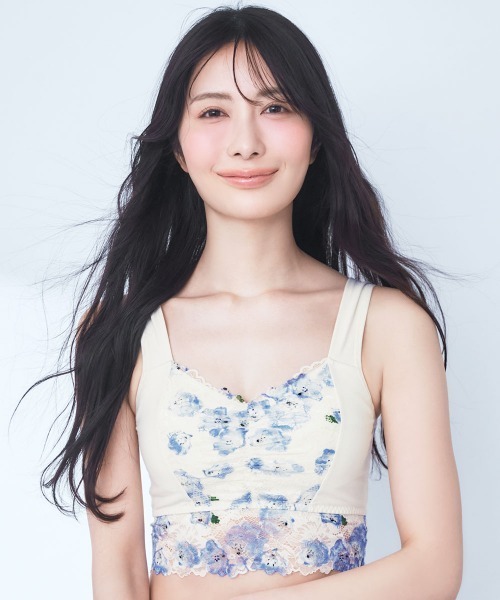 aimerfeel（エメフィール）の「カーロフィオーレ しっかり美胸 夢ごこち 綿混 ナイトブラ 単品ブラジャー（ナイトブラ・レディース・サックスブルー/ホワイト・SMALL/MEDIUM/LARGE/X-LARGE）」の11枚目の写真