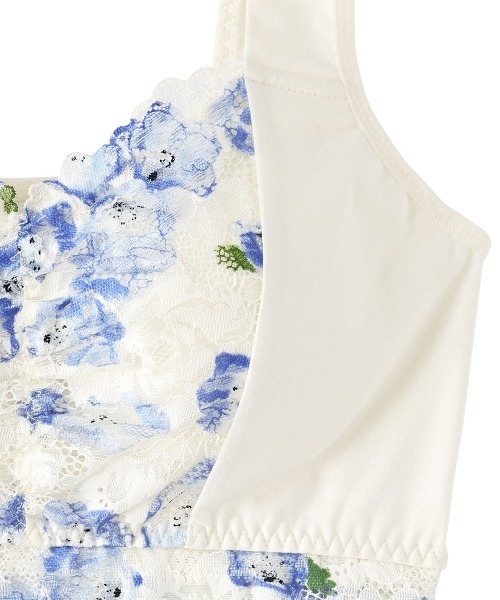 aimerfeel（エメフィール）の「カーロフィオーレ しっかり美胸 夢ごこち 綿混 ナイトブラ 単品ブラジャー（ナイトブラ・レディース・サックスブルー/ホワイト・SMALL/MEDIUM/LARGE/X-LARGE）」の6枚目の写真