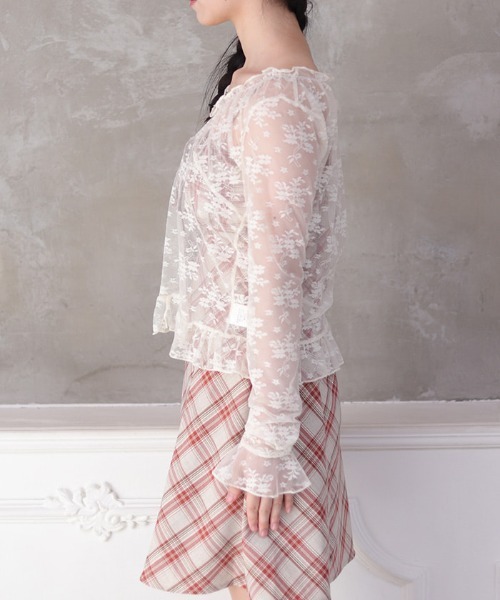 axes femme(アクシーズファム)の「総レースプルオーバー(Tシャツ/カットソー・レディース・キナリ/ブラック・FREE)」の3枚目の写真