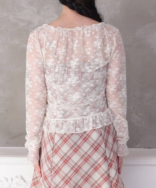 axes femme(アクシーズファム)の「総レースプルオーバー(Tシャツ/カットソー・レディース・キナリ/ブラック・FREE)」の4枚目の写真