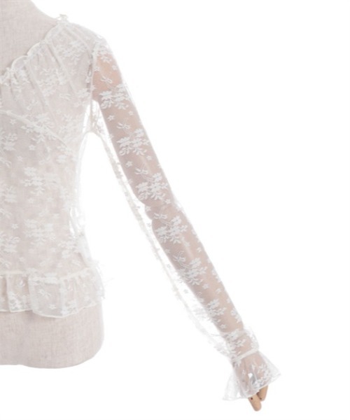 axes femme(アクシーズファム)の「総レースプルオーバー(Tシャツ/カットソー・レディース・キナリ/ブラック・FREE)」の14枚目の写真