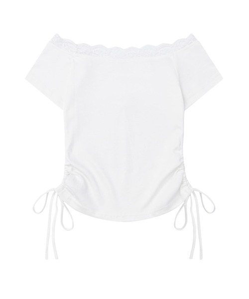 HOOK(フック)の「【HOOK】for girls フリルプリントトップス (SS)(Tシャツ/カットソー・レディース・ブルー/ホワイト・SMALL/MEDIUM)」の22枚目の写真