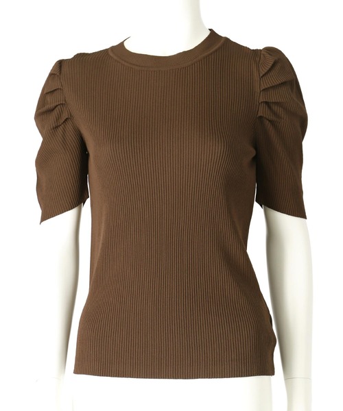 セール】ギャザースリーブ ニット 半袖（ニット/セーター