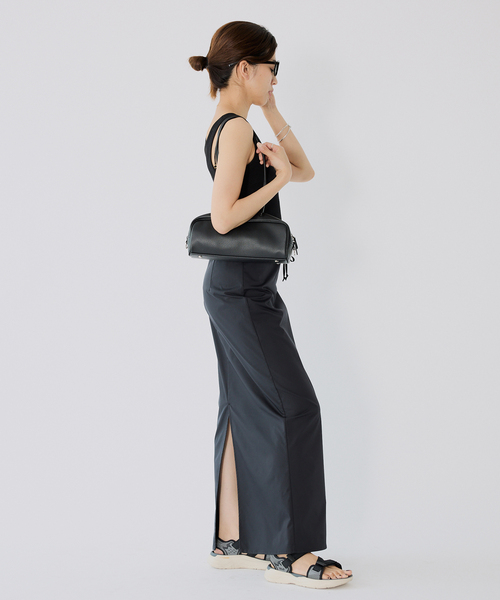 IENA(イエナ)の「Mer-Cottonセーターマシーン ノースリーブ(タンクトップ・レディース・ブラック/ホワイト・FREE)」の16枚目の写真