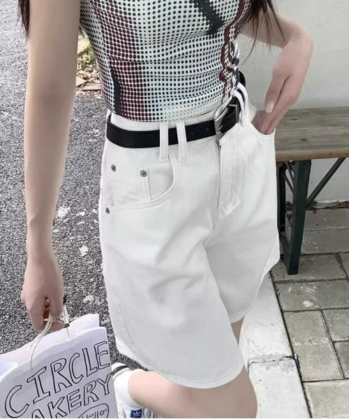 REBALANCE（リバランス）の「レディースハーフデニムパンツ（デニムパンツ・レディース・B/A・X-LARGE/LARGE/MEDIUM）」の7枚目の写真