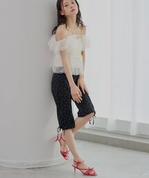 Chico | 【SALON by Chico】パール付きサイドリボンサブリナパンツ(その他パンツ)