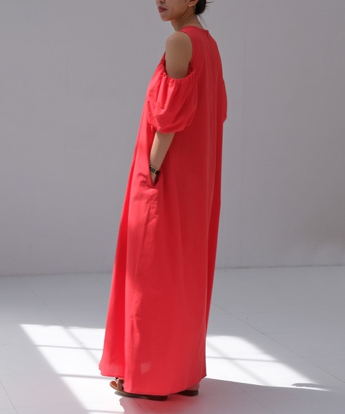 バルーンスリーブボリュームワンピース セール】バルーンスリーブボリュームワンピース（ワンピース