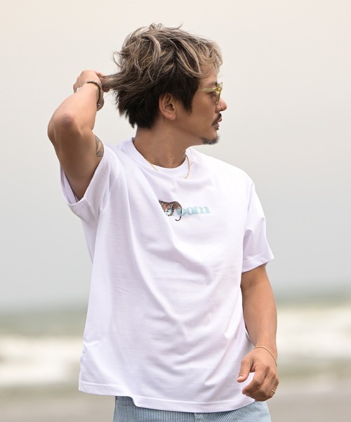 repetto ホワイト Tシャツ Mサイズ リボン付き フロントモチーフテレコTシャツ(80~130cm)(80cm ピンク(リボン