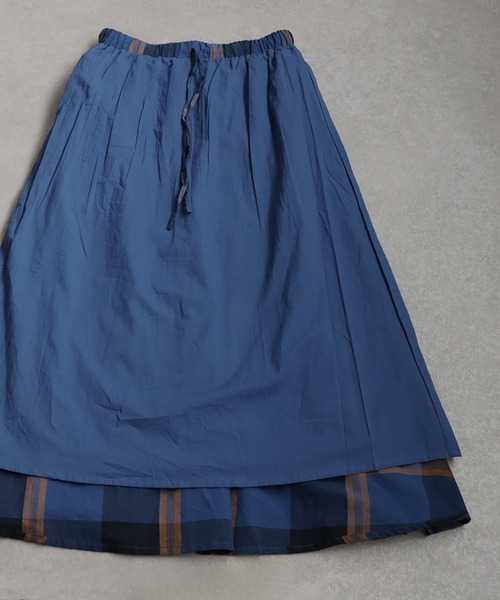 antiqua(アンティカ)の「チェックフレアスカート(スカート・レディース・パープル系その他/ブルー系その他・ONESIZE)」の18枚目の写真