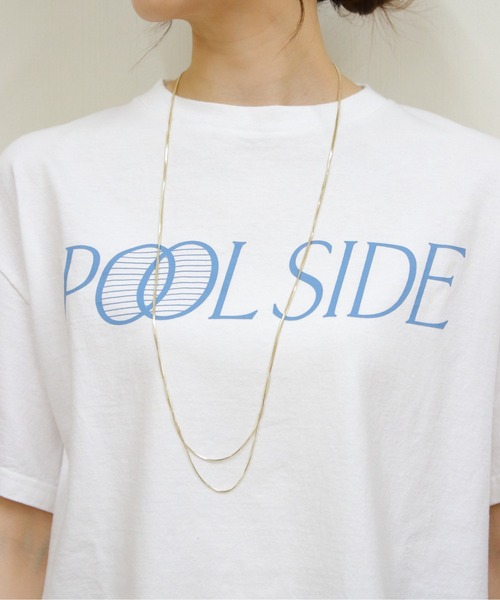 THE SHINZONE（ザ　シンゾーン）の「THE SHINZONE/シンゾーン　プールサイドTEE　POOL SIDE TEE　25MMSCU06（Tシャツ/カットソー・レディース・グレー/ホワイト・FREE）」の8枚目の写真