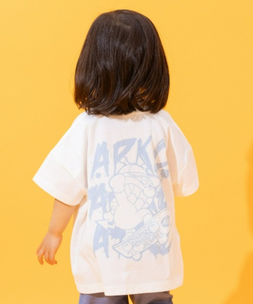 ANPANMAN KIDS COLLECTION(アンパンマンキッズコレクション)の「ばいきんまんコキンちゃんストリートTシャツ(Tシャツ/カットソー・キッズ・オフホワイト/ブラック・90cm/100cm/110cm/120cm)」の4枚目の写真