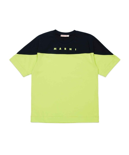 MARNI(マルニ)の「MARNI(マルニ)Kids & Junior ブランドロゴバイカラー半袖Tシャツカットソー(Tシャツ/カットソー・キッズ・ライトイエロー・14Y)」の9枚目の写真