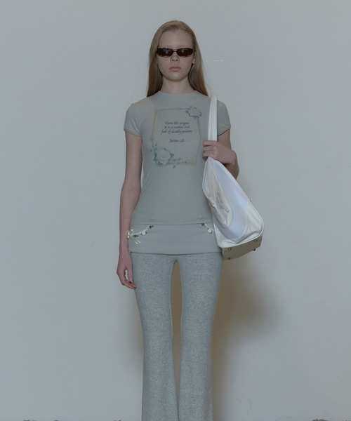 ★SCULPTOR★ Rose Ringer Tee Raw SC24S273IV Rose Ringer Tee（Tシャツ/カットソー）｜SCULPTOR（スカルプ