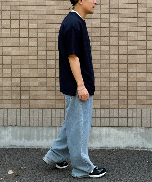 VENCEEXCHANGE(ヴァンスエクスチェンジ)の「【2点セット】ポケ付きTシャツxタンクトップセット(Tシャツ/カットソー・メンズ・ネイビー/ベージュ/オリーブ・M/L/S/LL)」の5枚目の写真