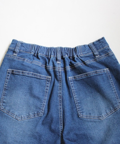SELECT LEVERY(セレクトリベリー)の「接触冷感 UVカット 吸汗速乾 デニムワイドパンツ(デニムパンツ・レディース・ワンウォッシュ/ライトブルー/ネイビー/ホワイト・SMALL/MEDIUM/LARGE/X-LARGE)」の22枚目の写真