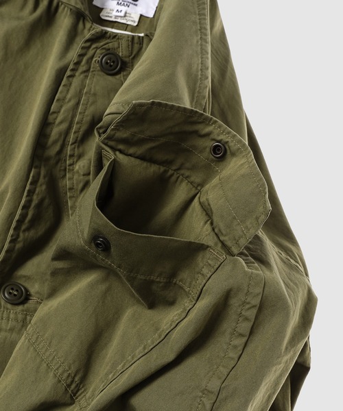 NEEDLES」W-NAME REBUILD MILITALLY COAT KHAKI（ステンカラーコート