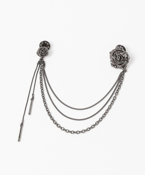 HARE（ハレ）の「モチーフチェーンブローチ(HARE)（ブローチ/コサージュ・レディース・ブラック/シルバー/シルバー系その他・FREE）」の7枚目の写真