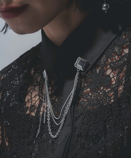 HARE（ハレ）の「モチーフチェーンブローチ(HARE)（ブローチ/コサージュ・レディース・ブラック/シルバー/シルバー系その他・FREE）」の17枚目の写真