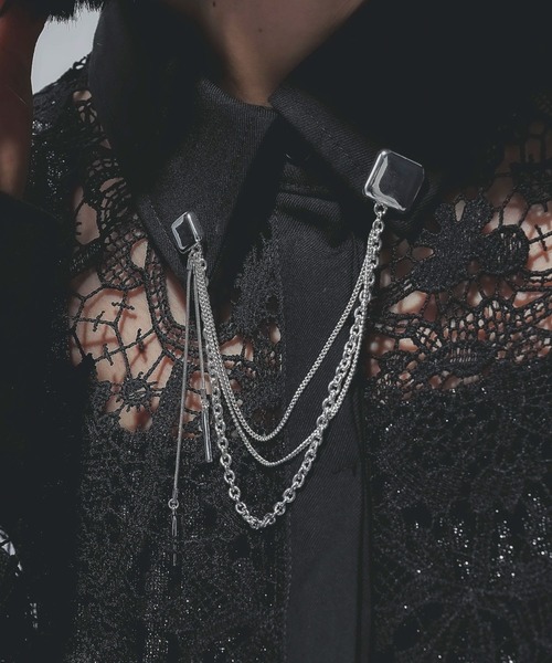 HARE（ハレ）の「モチーフチェーンブローチ(HARE)（ブローチ/コサージュ・レディース・ブラック/シルバー/シルバー系その他・FREE）」の18枚目の写真