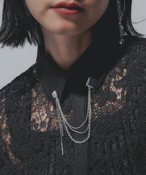 HARE（ハレ）の「モチーフチェーンブローチ(HARE)（ブローチ/コサージュ・レディース・ブラック/シルバー/シルバー系その他・FREE）」の20枚目の写真