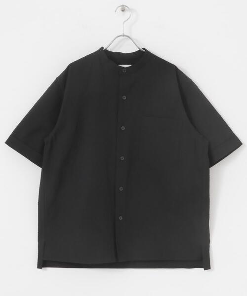 FORK&SPOON(フォークアンドスプーン)の「FORK&SPOON アニヴェンサッカーシャツ(シャツ/ブラウス・メンズ・ダークブラウン/ブラック・4/5)」の11枚目の写真