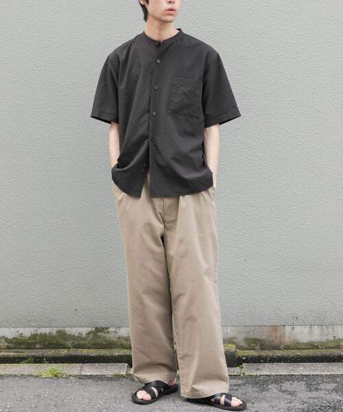 FORK&SPOON(フォークアンドスプーン)の「FORK&SPOON アニヴェンサッカーシャツ(シャツ/ブラウス・メンズ・ダークブラウン/ブラック・4/5)」の20枚目の写真