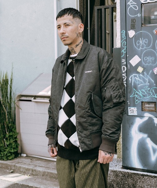 Subciety（サブサエティ）の「Line crewman sweatshirt（ニット/セーター・メンズ・ホワイト/ピンク/オレンジ/ブラウン・SMALL/X-LARGE/LARGE/MEDIUM）」の11枚目の写真