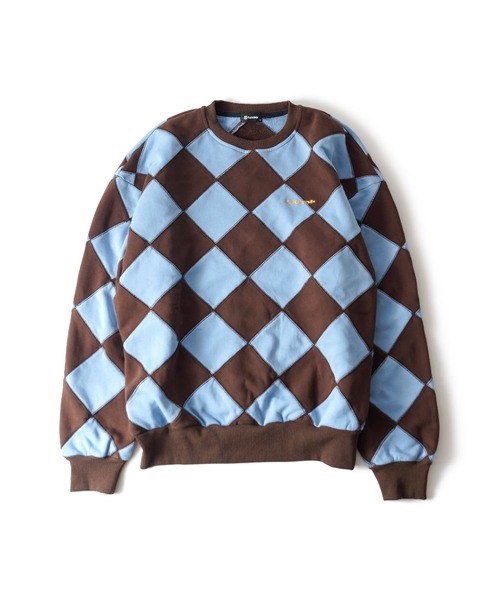 Subciety（サブサエティ）の「Line crewman sweatshirt（ニット/セーター・メンズ・ホワイト/ピンク/オレンジ/ブラウン・SMALL/X-LARGE/LARGE/MEDIUM）」の9枚目の写真