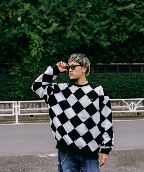 Subciety(サブサエティ)の「Line crewman sweatshirt(ニット/セーター・メンズ・ホワイト/ピンク/オレンジ/ブラウン・SMALL/X-LARGE/LARGE/MEDIUM)」の20枚目の写真