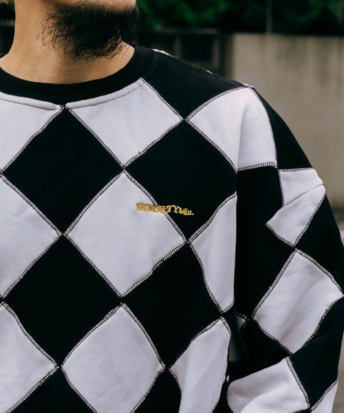 Subciety(サブサエティ)の「Line crewman sweatshirt(ニット/セーター・メンズ・ホワイト/ピンク/オレンジ/ブラウン・SMALL/X-LARGE/LARGE/MEDIUM)」の21枚目の写真