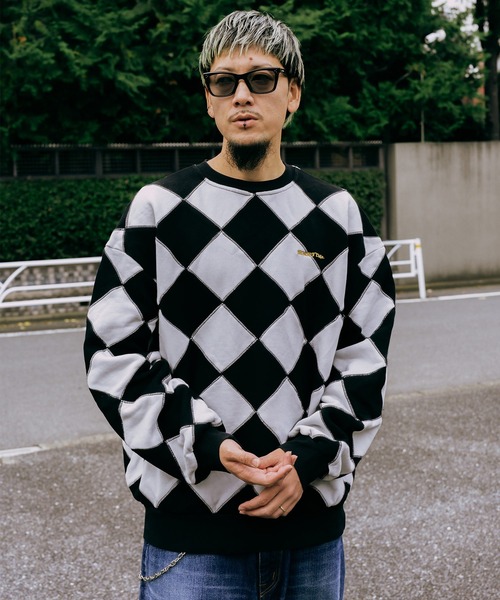 Subciety(サブサエティ)の「Line crewman sweatshirt(ニット/セーター・メンズ・ホワイト/ピンク/オレンジ/ブラウン・SMALL/X-LARGE/LARGE/MEDIUM)」の17枚目の写真