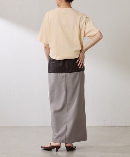 COLLAGE GALLARDAGALANTE(コラージュガリャルダガランテ)の「【OT】NOR FOLK半袖ロゴT(Tシャツ/カットソー・レディース・ネイビー/サンドベージュ・FREE)」の12枚目の写真