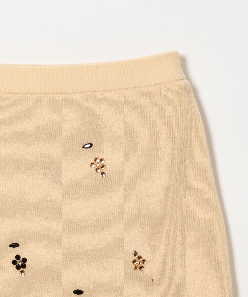 EMMEL REFINES（エメルリファインズ）の「＜EMMEL REFINES＞EM フラワービジュー ニット スカート（スカート・レディース・ブラック/ベージュ・S/M）」の20枚目の写真