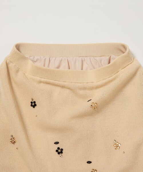 EMMEL REFINES（エメルリファインズ）の「＜EMMEL REFINES＞EM フラワービジュー ニット スカート（スカート・レディース・ブラック/ベージュ・S/M）」の21枚目の写真