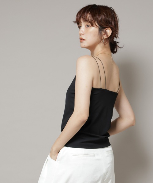 NANO universe（ナノユニバース）の「ストレッチポンチカップ付きベアトップキャミソール（キャミソール・レディース・ホワイト・S/M）」の11枚目の写真