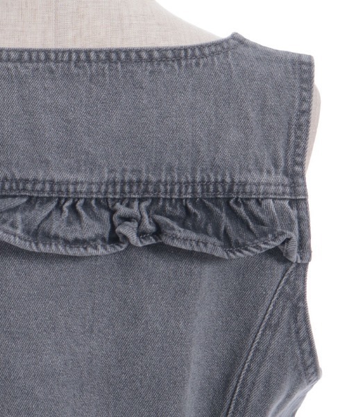 axes femme（アクシーズファム）の「プチフリルデニムベスト（ベスト・レディース・グレー/ケミカルウォッシュ・FREE）」の19枚目の写真