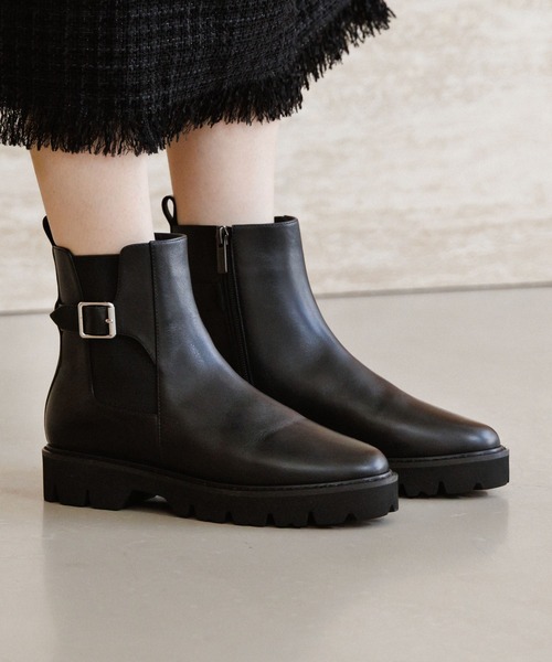 HIMIKO(ヒミコ)の「【HIMIKO】【撥水】トラックソールサイドゴアベルトブーツ/651406(ブーツ・レディース・ブラック/ダークブラウン/ブラウン・23.5cm/22.5cm/22.0cm/26.0cm/25.5cm/23.0cm/26.5cm/25.0cm/24.5cm/24.0cm/21.5cm)」の21枚目の写真