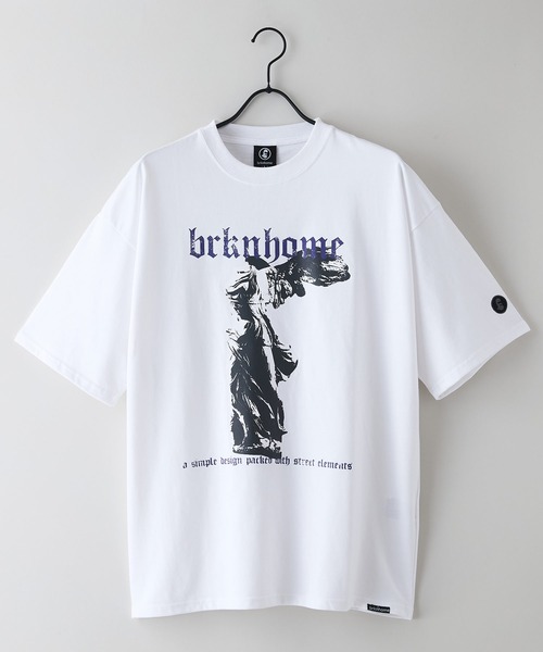 brknhome(ブロークンホーム)の「【brknhome/ブロークンホーム】アーティスティック オーバーサイズ プリントTシャツ(Tシャツ/カットソー・メンズ・ホワイト/ブラック・MEDIUM/LARGE)」の11枚目の写真
