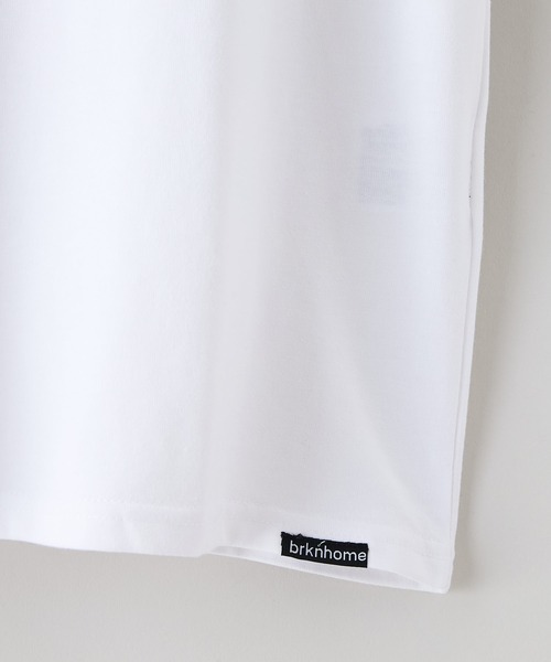 brknhome(ブロークンホーム)の「【brknhome/ブロークンホーム】アーティスティック オーバーサイズ プリントTシャツ(Tシャツ/カットソー・メンズ・ホワイト/ブラック・MEDIUM/LARGE)」の5枚目の写真