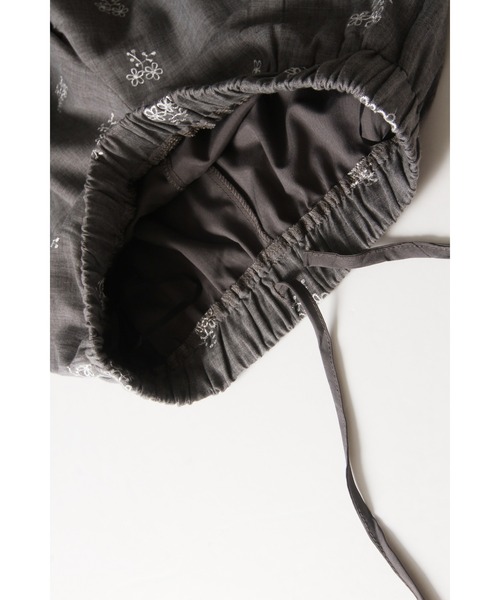 tocco closet（トッコ　クローゼット）の「【ZOZO限定】ミニフラワーエンブロイダリーパンツ　※セットアップ可能（その他パンツ・レディース・ブラック/グレー・M）」の21枚目の写真