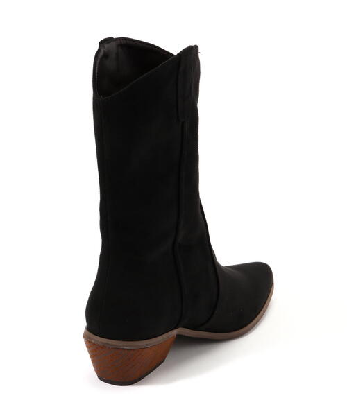 NATURAL BEAUTY BASIC（ナチュラルビューティーベーシック）の「◇ソフトウエスタンブーツ（ブーツ・レディース・ブラック/ベージュ・MEDIUM/LARGE）」の5枚目の写真