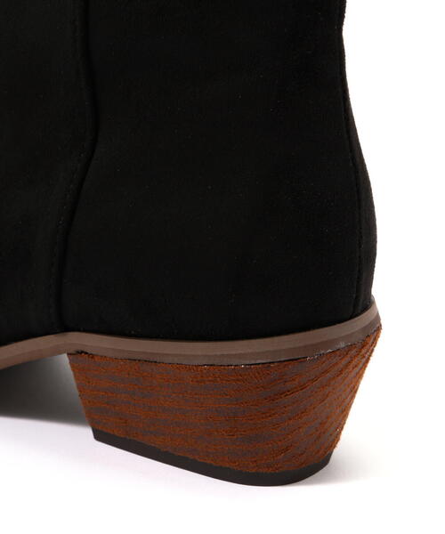 NATURAL BEAUTY BASIC（ナチュラルビューティーベーシック）の「◇ソフトウエスタンブーツ（ブーツ・レディース・ブラック/ベージュ・MEDIUM/LARGE）」の8枚目の写真