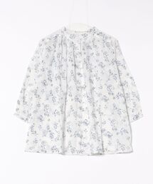 綿100%ギャザーデザインブラウス