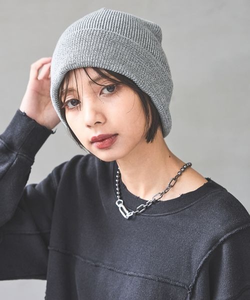 PAGEBOY(ページボーイ)の「BIGリンクチェーンネックレス(ネックレス・レディース・シルバー/ブラック・FREE)」の4枚目の写真