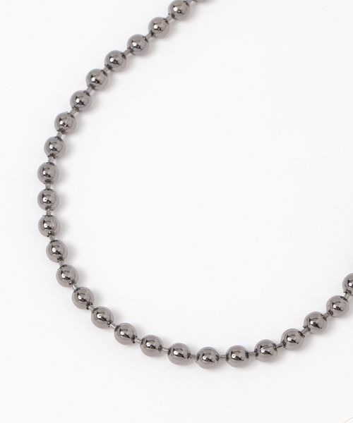 PAGEBOY(ページボーイ)の「BIGリンクチェーンネックレス(ネックレス・レディース・シルバー/ブラック・FREE)」の6枚目の写真